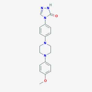 molecular formula C19H21N5O2 B016755 2,4-二氢-4-[4-[4-(4-甲氧基苯基)哌嗪-1-基]苯基]-3H-1,2,4-三唑-3-酮 CAS No. 74853-07-9