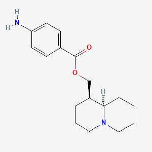 molecular formula C17H24N2O2 B1675503 [(1R,9aR)-2,3,4,6,7,8,9,9a-octahydro-1H-quinolizin-1-yl]methyl 4-aminobenzoate CAS No. 38734-38-2