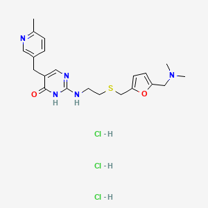 molecular formula C21H30Cl3N5O2S B1675509 Lupitidine hydrochloride CAS No. 72716-75-7