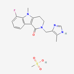 molecular formula C18H21FN4O4S B1675513 Lurosetron mesylate CAS No. 143486-90-2