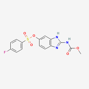 molecular formula C15H12FN3O5S B1675524 卢克沙苯咪唑 CAS No. 90509-02-7