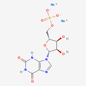 molecular formula C10H11N4Na2O9P B1675532 5'-黄嘌呤酸二钠盐 CAS No. 25899-70-1