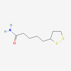 molecular formula C8H15NOS2 B1675559 硫辛酸 CAS No. 940-69-2