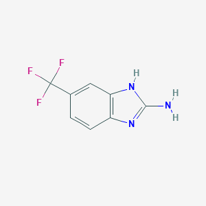 molecular formula C8H6F3N3 B167557 6-(三氟甲基)-1H-苯并[d]咪唑-2-胺 CAS No. 10057-46-2