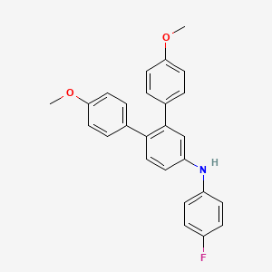 molecular formula C26H22FNO2 B1675594 N-(4-fluorophenyl)-3,4-bis(4-methoxyphenyl)aniline CAS No. 123215-05-4