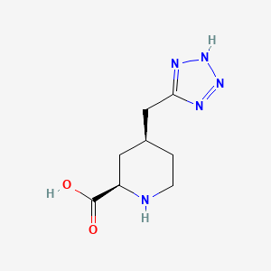 molecular formula C8H13N5O2 B1675626 4-((2H-四唑-5-基)甲基)哌啶-2-羧酸 CAS No. 125546-04-5