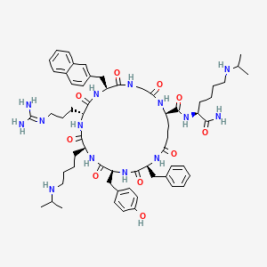 B1675636 N(1)Phe-D-Tyr-Lys(iPr)-D-Arg-2Nal-Gly-D-Glu(1)-Lys(iPr)-NH2 CAS No. 1088715-84-7