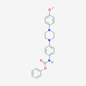 B016757 Phenyl N-[4-[4-(4-methoxyphenyl)piperazin-1-yl]phenyl]carbamate CAS No. 74853-06-8