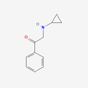 B1675710 2-(Cyclopropylamino)-1-phenylethanone CAS No. 18381-60-7