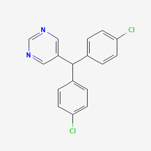 molecular formula C17H12Cl2N2 B1675711 5-[Bis(4-chlorophenyl)methyl]pyrimidine CAS No. 26766-37-0