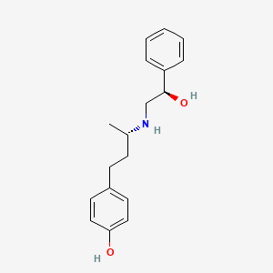 4-[(3S)-3-[[(2R)-2-hydroxy-2-phenylethyl]amino]butyl]phenol