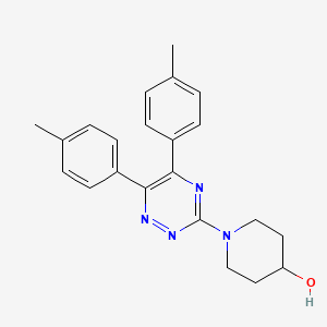 B1675717 5,6-Bis(4-methylphenyl)-3-(4-hydroxypiperidino)-1,2,4-triazine CAS No. 87186-60-5