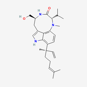 molecular formula C27H39N3O2 B1675744 Lyngbyatoxin a CAS No. 70497-14-2