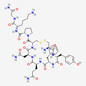 molecular formula C46H65N13O12S2 B1675749 Lypressin CAS No. 50-57-7
