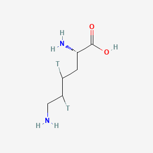 molecular formula C6H12T2N2O2 B1675765 (2S)-2,6-diamino-4,5-ditritiohexanoic acid CAS No. 4252-21-5