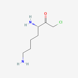 molecular formula C7H15ClN2O B1675772 Lysine chloromethyl ketone CAS No. 26995-77-7