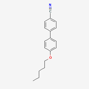 molecular formula C18H19NO B1675834 [1,1'-联苯]-4-腈, 4'-(戊氧基)- CAS No. 52364-71-3
