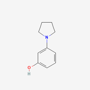 molecular formula C10H13NO B1675841 间-(1-吡咯烷基)苯酚 CAS No. 25912-16-7