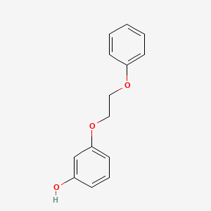 molecular formula C14H14O3 B1675843 m-(2-Phenoxyethoxy)phenol CAS No. 36429-48-8