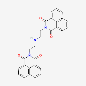B1675844 2-[2-[2-(1,3-Dioxobenzo[de]isoquinolin-2-yl)ethylamino]ethyl]benzo[de]isoquinoline-1,3-dione CAS No. 281224-40-6