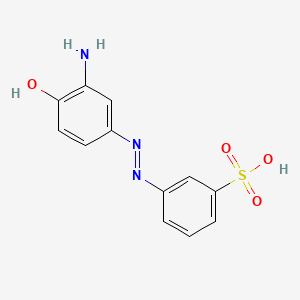 B1675845 m-((3-Amino-4-hydroxyphenyl)azo)benzenesulphonic acid CAS No. 94086-87-0
