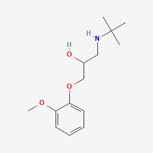 molecular formula C14H23NO3 B1675856 1-t-Butylamino-3-(o-methoxyphenoxy)-2-propanol CAS No. 37708-25-1
