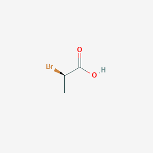 molecular formula C3H5BrO2 B167591 (R)-(+)-2-溴丙酸 CAS No. 10009-70-8
