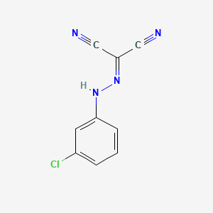 molecular formula C9H5ClN4 B1675956 (3-氯苯基)肼基马隆腈 CAS No. 555-60-2