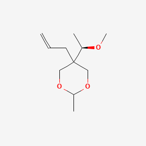 molecular formula C16H24O3 B1676004 trans-5-Allyl-5-(1-methoxyethyl)-2-methyl-1,3-dioxane CAS No. 22644-64-0