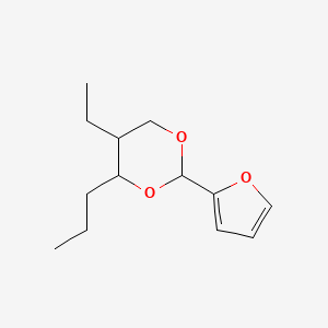 m-DIOXANE, 5-ETHYL-2-(2-FURYL)-4-PROPYL-