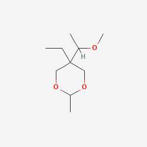 molecular formula C10H20O3 B1676008 5-Ethyl-5-(1-methoxyethyl)-2-methyl-1,3-dioxane CAS No. 22644-57-1