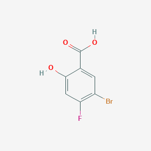 molecular formula C7H4BrFO3 B167602 5-溴-4-氟-2-羟基苯甲酸 CAS No. 1644-71-9