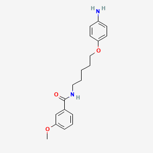 B1676022 m-ANISAMIDE, N-(5-(p-AMINOPHENOXY)PENTYL)- CAS No. 109808-49-3