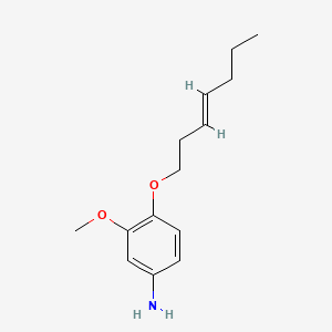 B1676027 m-ANISIDINE, 4-(3-HEPTENYLOXY)- CAS No. 15382-69-1