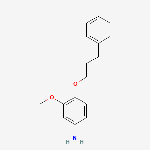 B1676029 m-ANISIDINE, 4-(3-PHENYLPROPOXY)- CAS No. 15382-73-7