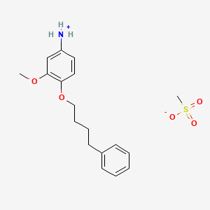 B1676032 m-ANISIDINE, 4-(4-PHENYLBUTOXY)-, METHANESULFONATE CAS No. 15382-74-8