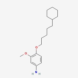 B1676034 m-ANISIDINE, 4-((5-CYCLOHEXYLPENTYL)OXY)- CAS No. 15382-70-4