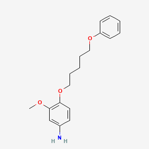 B1676037 m-ANISIDINE, 4-((5-PHENOXYPENTYL)OXY)- CAS No. 107779-32-8