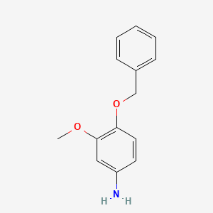 molecular formula C14H15NO2 B1676047 m-ANISIDINE, 4-(BENZYLOXY)- CAS No. 15382-71-5
