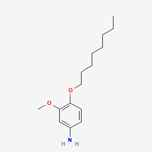 molecular formula C15H25NO2 B1676053 m-ANISIDINE, 4-(OCTYLOXY)- CAS No. 106989-66-6