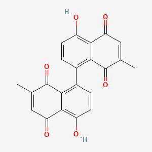 molecular formula C22H14O6 B1676075 8,8'-Biplumbagin CAS No. 33927-59-2