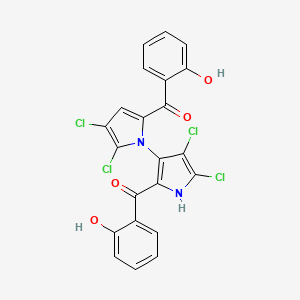 molecular formula C22H12Cl4N2O4 B1676076 Marinopyrrole A CAS No. 1010732-14-5