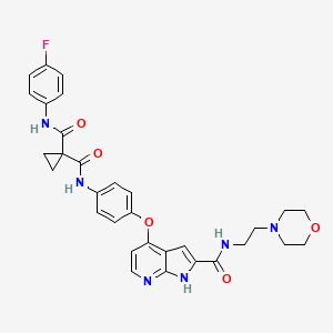molecular formula C31H31FN6O5 B1676080 Tyrosine kinase inhibitor CAS No. 1021950-26-4