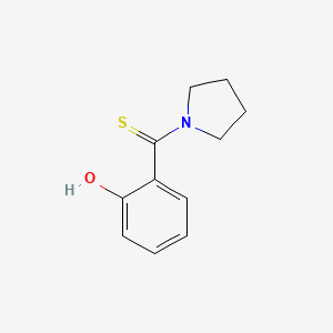 molecular formula C11H13NOS B1676083 (2-Hydroxyphenyl)(Pyrrolidin-1-Yl)methanethione CAS No. 84783-01-7