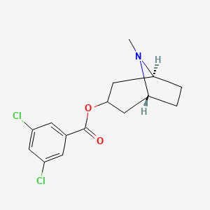 molecular formula C15H17Cl2NO2 B1676115 Bemesetron CAS No. 40796-97-2