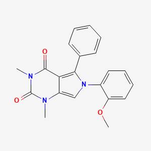 molecular formula C21H19N3O3 B1676119 6-(2-methoxyphenyl)-1,3-dimethyl-5-phenyl-1H-pyrrolo[3,4-d]pyrimidine-2,4(3H,6H)-dione CAS No. 693265-89-3