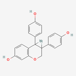 molecular formula C21H18O4 B1676121 3,4-bis(4-hydroxyphenyl)-3,4-dihydro-2H-chromen-7-ol CAS No. 852536-39-1