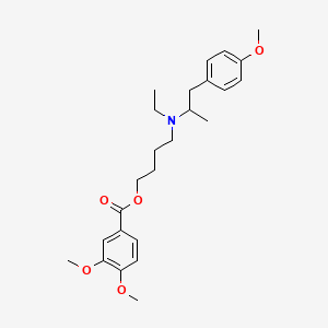 molecular formula C25H35NO5 B1676125 Mebeverine CAS No. 3625-06-7