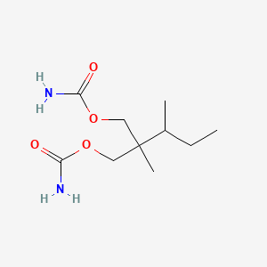 molecular formula C10H20N2O4 B1676126 Mebutamate CAS No. 64-55-1