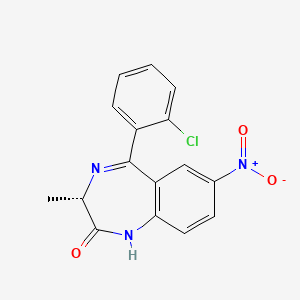 molecular formula C16H12ClN3O3 B1676132 麦可奈西泮 CAS No. 58662-84-3